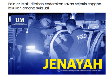 LAPORAN Utusan Malaysia mengenai seorang pelajar lelaki tingkatan satu sanggup mencederakan rakan sepermainan berusia 11 tahun dan mengugut dengan pisau hanya kerana kemahuannya melakukan amang seksual tidak dituruti.