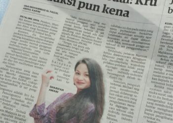 KERATAN akhbar Utusan Malaysia semalam.