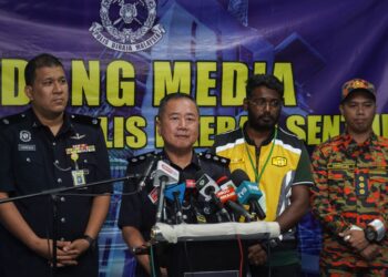 BEH Eng Lai dalam sidang akhbar berhubung kejadian tanah runtuh di Akademi Suruhanjaya Pencegahan Rasuah Malaysia (SPRM) di IPD Sentul, Kuala Lumpur.  - UTUSAN/SHIDDIEQIIN ZON