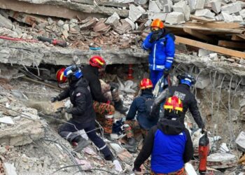 PASUKAN SMART pernah menjalankan operasi di Gaziantep, Turkiye ketika benca gempa bumi pada 2023. - FB NADMA
