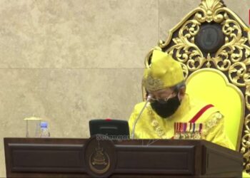 SULTAN Sharafuddin Idris Shah bertitah dalam Istiadat Pembukaan Persidangan Dewan Negeri Selangor Ke-14, hari ini.