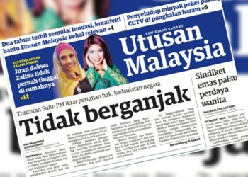 KERATAN laporan Utusan Malaysia berhubung isu tuntutan  waris kumpulan Sulu.