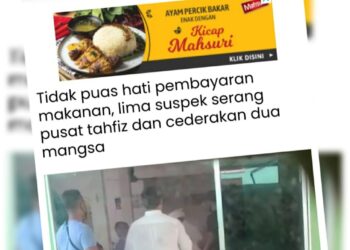KERATAN laporan Utusan Online.