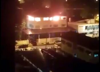 PUSAT Tahfiz Darul Quran Ittifaqiyah, Kuala Lumpur terbakar dalam kejadian pada September 2017. - GAMBAR FAIL/MEDIA SOSIAL