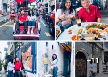 TANGKAP layar laman sosial Facebook bekas Perdana Menteri Thailand, Yingluck Shinawatra yang memuat naik gambar-gambar bercuti di Pulau Pinang bersama Thaksin Shinawatra. - FB