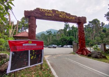 TAMAN Rimba Bukit Mertajam, Pulau Pinang yang merupakan antara destinasi hutan lipur yang menjadi pilihan orang awam untuk menjalankan aktiviti riadah termasuk berbasikal dan berkelah ditutup untuk kerja pembaikan cerun.
