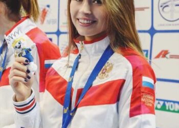 Harapan Olza Morozova adalah untuk berlatih atau bermain badminton di Malaysia suatu hari nanti. –IHSAN ALEXANDER BAGDATYEV