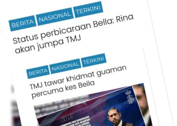 KERATAN laporan Utusan Online.