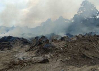 ANTARA kawasan yang dikesan berlaku pembakaran terbuka di Terengganu. - FOTO/IHSAN JAS