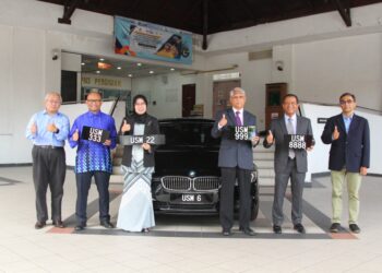 USM melancarkan penjualan nombor pendaftaran khas USM 1 hingga USM 9999 yang boleh dibida menerusi aplikasi carplates.my.