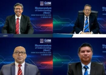 MAJLIS menandatangani kerjasama pengkomersialan antara UTeM dan SIRIM secara maya.