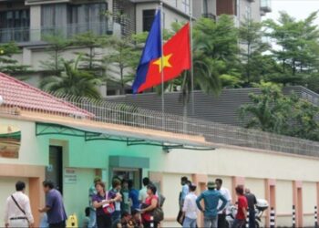 SUASANA di luar Kedutaan Besar Vietnam ke Malaysia di Persiaran Stonor, Kuala Lumpur. - FOTO MEDIA SOSIAL