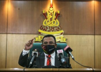 AMIRUDIN dalam sidang akhbar berhubung isu lockdown di Selangor.UTUSAN/ZULFADHLI ZAKI